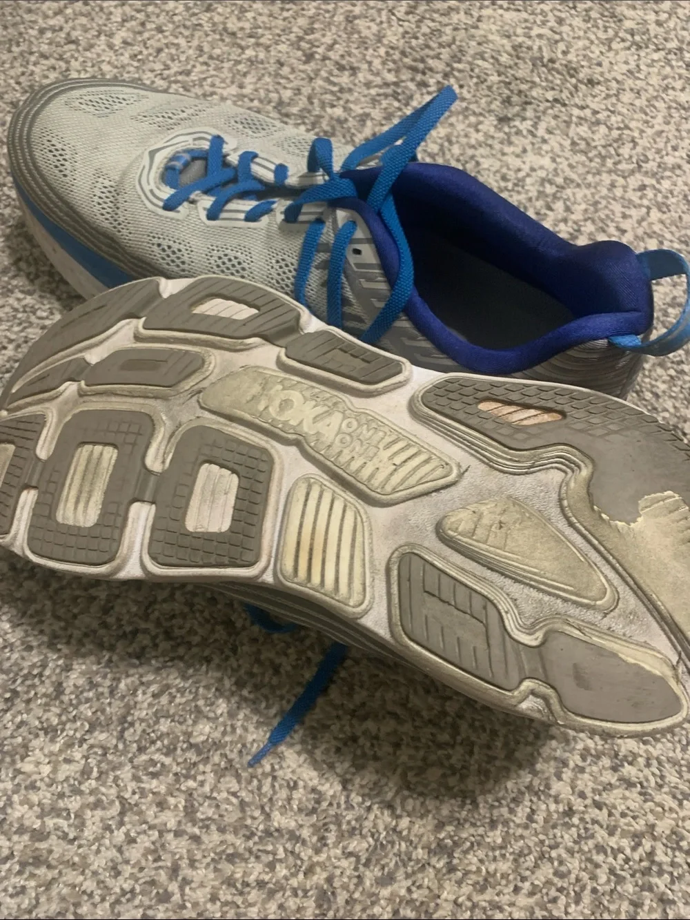 Hoka One One light gray